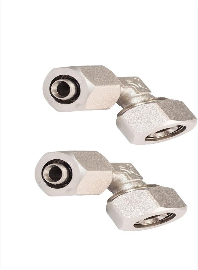 Delixike Two pieces Fits For Maxline M8080 90° Elbow Fitting 1/2 Tubing Male NPT Compressed Air adaptor - Image 2