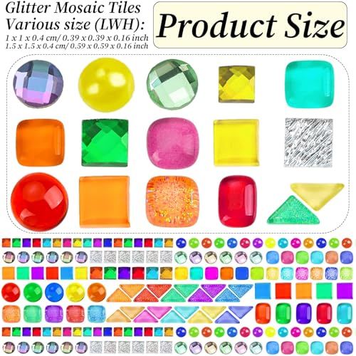 UZLU 3200 Pcs Colorful Irregular Crystal Mosaic Tiles 66lb Tiny Mosaic Tile DIY Hobbies Children Handmade Crystal Craft for Craft Bathroom Kitchen Home Decoration DIY Art Projects - Image 3
