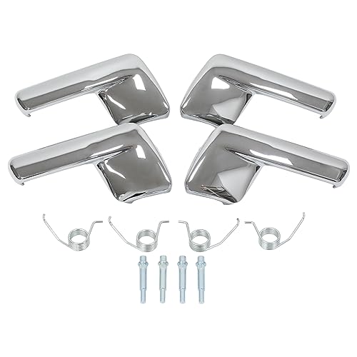 MOTOKU Chrome Interior Door Handle Trim for Ford Expedition 2003 2004 2005 2006 Front Rear Left Driver and Right Passenger Side Repair Kit 4Pcs - Image 1