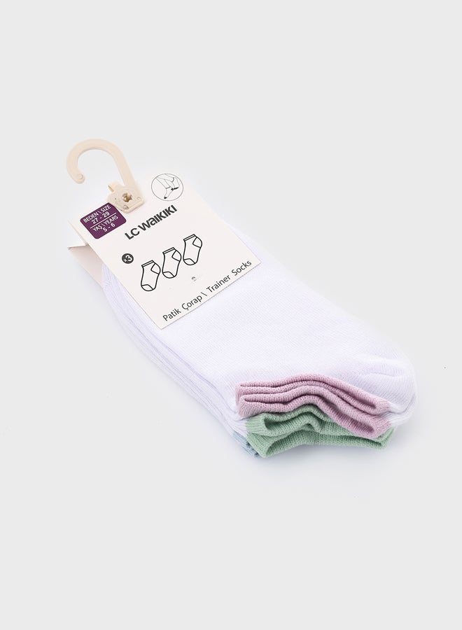 LC WAIKIKI Girls' Basic Trainer Socks 3-packs - Image 2