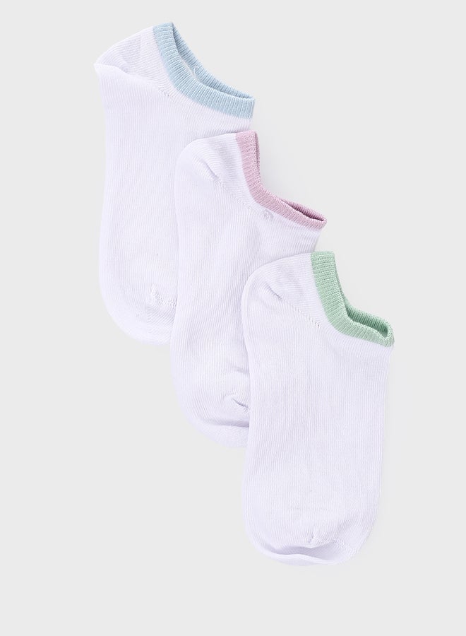 LC WAIKIKI Girls' Basic Trainer Socks 3-packs - Image 1
