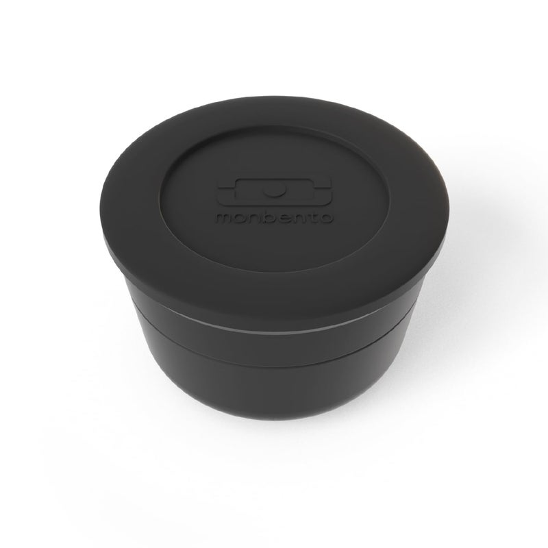 monbento - To Go Sauce Container with Lid MB Temple M black Onyx - Sauce Container for Lunch Box Leakproof Mini Sauce Container for Lunch Box - Black - Image 1