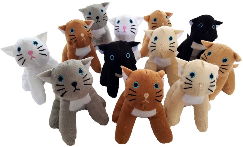 Dondor Plush Cats Cute Plush Kittens Party Packs Cute Cats - Image 3
