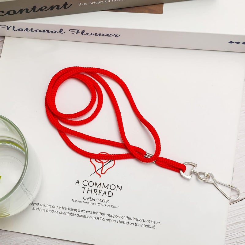 COTODO ID Red Lanyards Safety Badge Lanyard 36" with Swivel Hook 100 Pack - Image 5