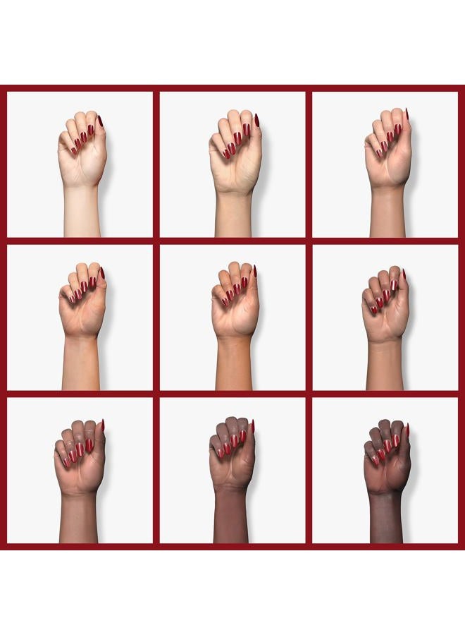 AIMEILI Soak Off U V LED Gel Nail Polish - Red Vixen (010) 10ml - Image 4