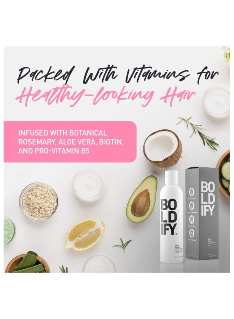 Boldify Thickening Hair Conditioner With Anti Hair Loss Formula – Stimulates Fuller Hair, Reduces Breakage, Packed With Biotin And Essential Vitamins, Color-Safe And Free Of Parabens And Sls (236Ml) - Image 4