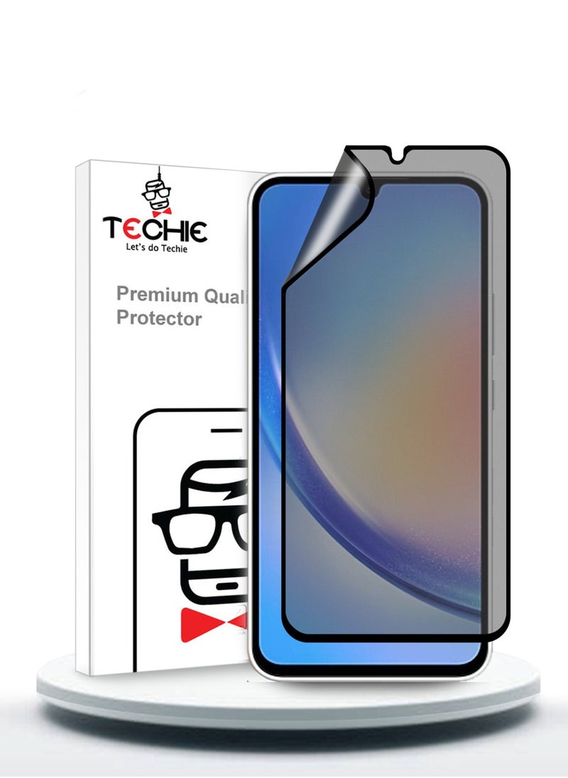 Techie - Full Cover Explosion-Proof Matte Ceramic Privacy Film Screen Protector for Samsung Galaxy A34 - Image 1