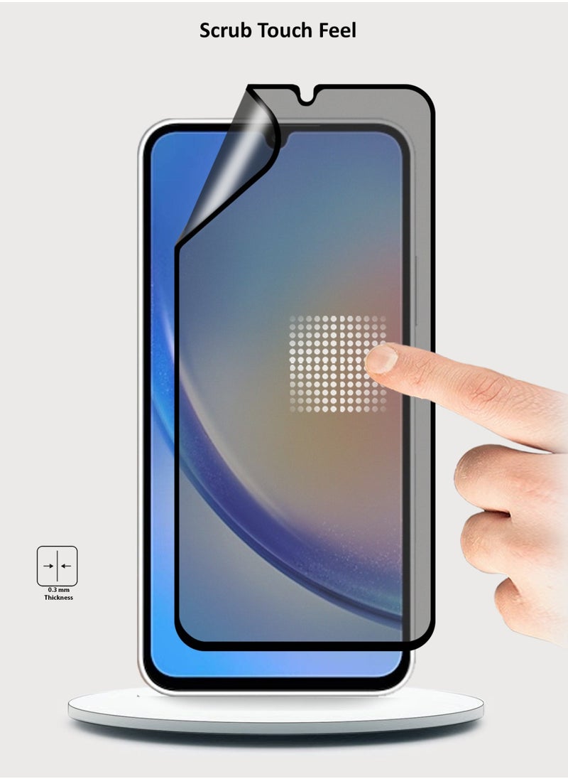 Techie - Full Cover Explosion-Proof Matte Ceramic Privacy Film Screen Protector for Samsung Galaxy A34 - Image 1
