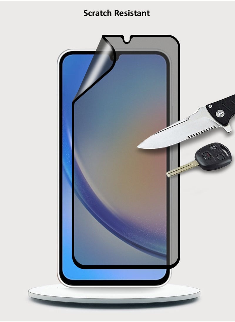 Techie - Full Cover Explosion-Proof Matte Ceramic Privacy Film Screen Protector for Samsung Galaxy A34 - Image 1