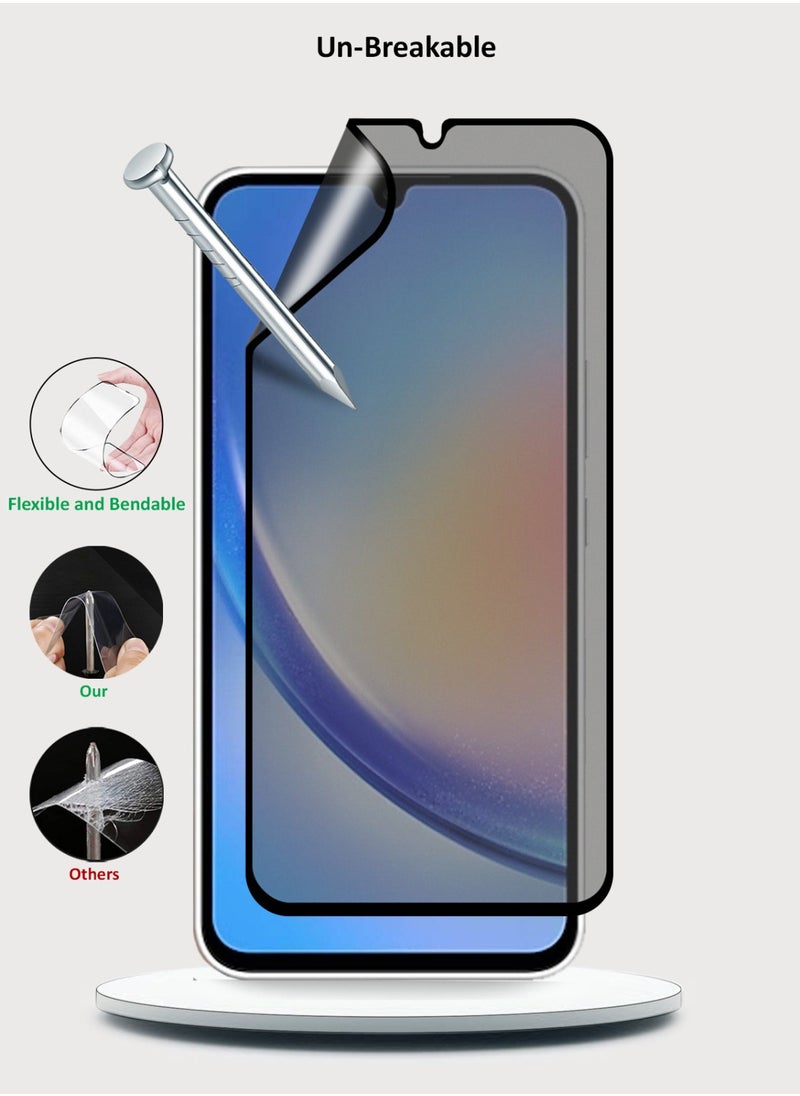 Techie - Full Cover Explosion-Proof Matte Ceramic Privacy Film Screen Protector for Samsung Galaxy A34 - Image 1