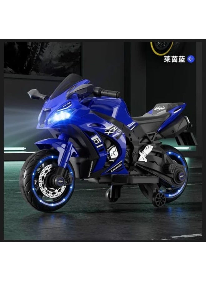 Ride On Bike Baby Toys Car Child Electric Motor Kids Electric Motorcycle For Kids To Drive (blue) - Image 2