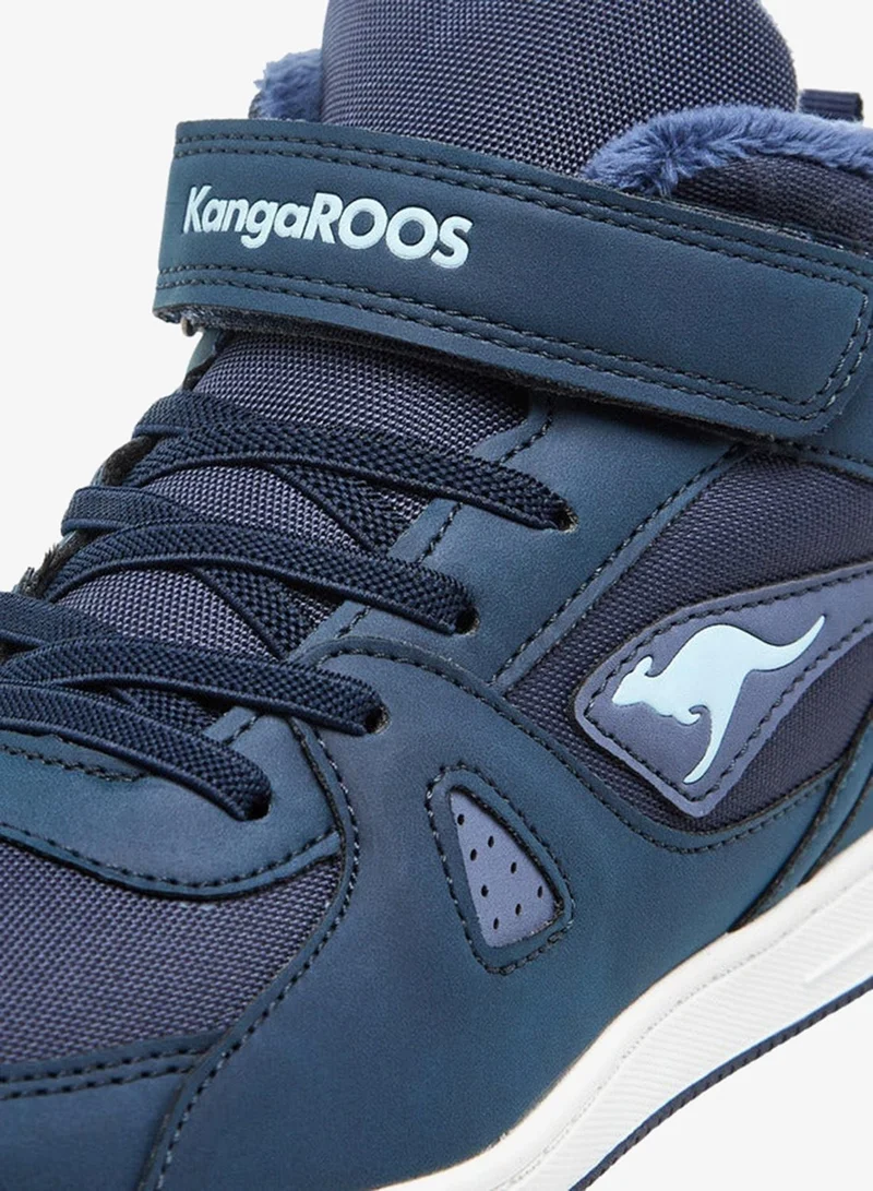 kangaROOS NAVY Women's Panelled High Top Shoes with Hook and Loop Closure for Women | Best Price UAE