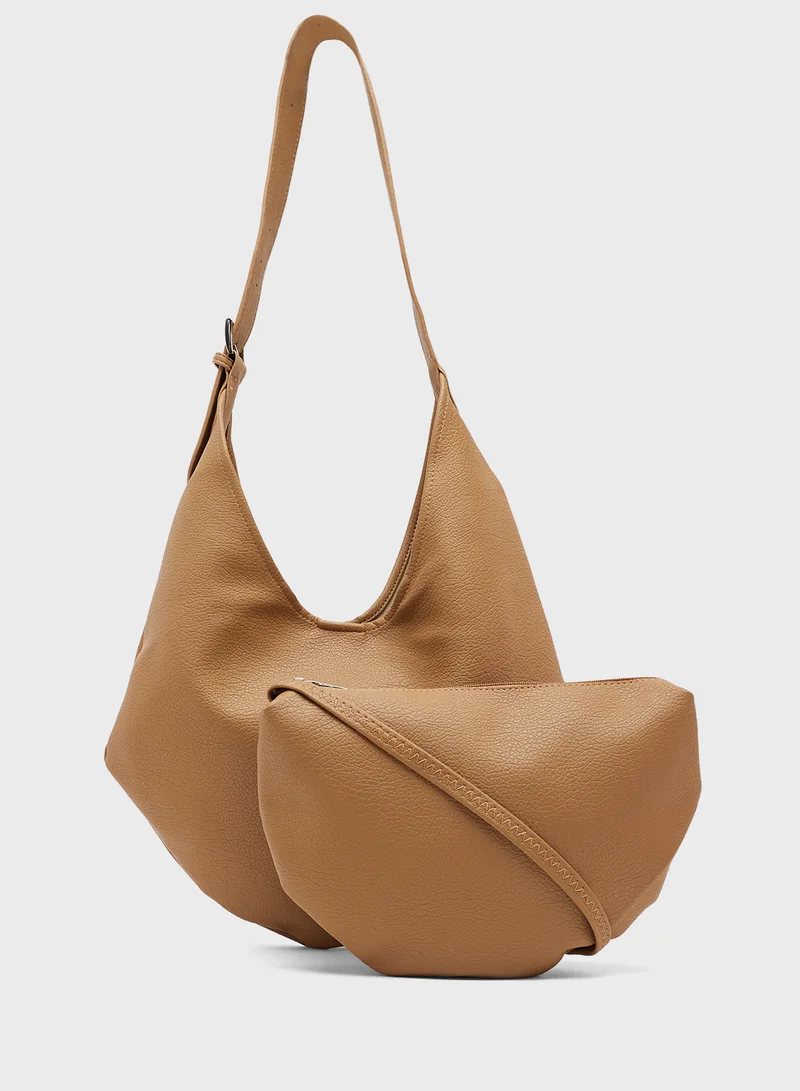 جينجر Minimalist adjustable Strap Shoulder Bag