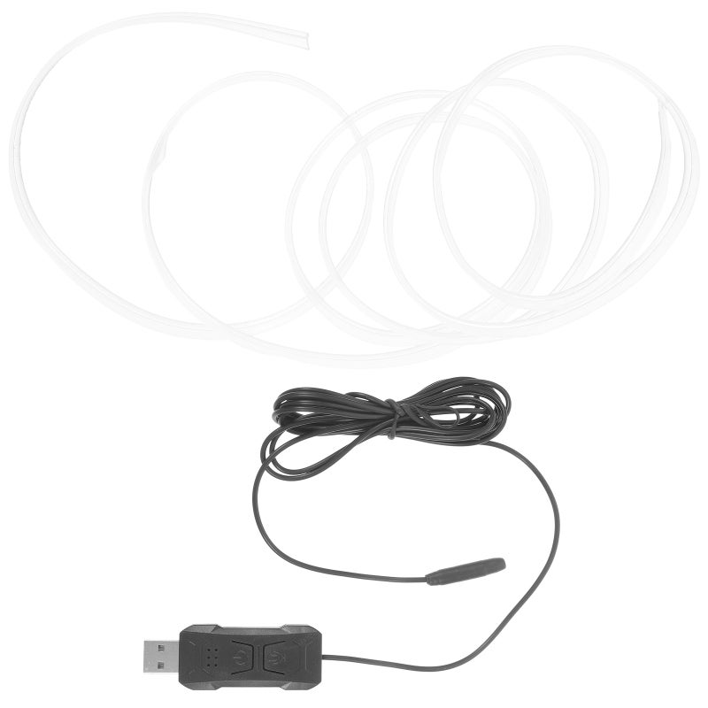 🏠 شريط إضاءة داخلي للسيارة 2 قطع يعمل عبر USB بألوان متعددة - Image 5