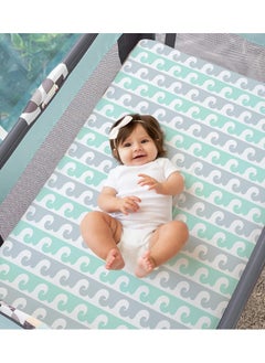 Cambria Baby Cambria Baby 2 Pack 100% Organic Cotton Fitted Sheets for Pack 'n Play and Other Portable/Mini Cribs  - Image 5