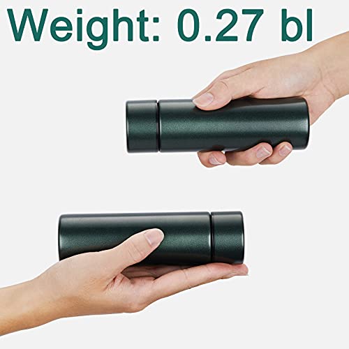 coocuture Cute Thermos Water Bottle - 5 Oz Mini Insulated Stainless Steel Bottle - Keeps Cold for 12 hours, Hot for 6 hours, Perfect for Purse or Kids Lunch Bag (Emerald Green) - Image 5