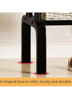 AIWANTO White & Black Clothes Organizer And Drying Rack Holder Metal Stand Home 110*154*45cm  - Image 4