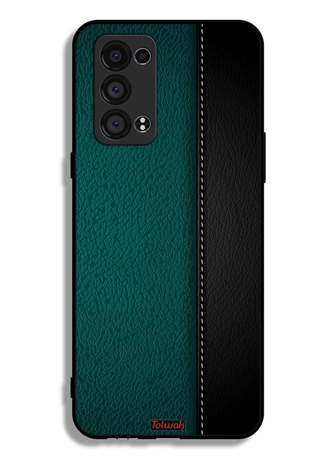 Tolwak Oppo Reno6 Pro 5G (Snapdragon) Protective Case Cover Leather Pattern - Image 2