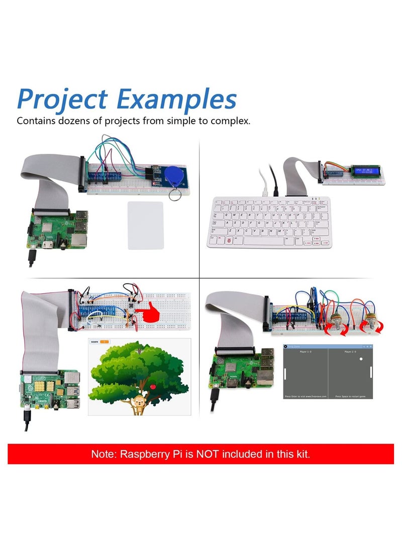 FREENOVE - Freenove RFID Starter Kit for Raspberry Pi Compatible with Model 3B+ 3B 3A+ 2B 1B+ 1A+ Zero W Python C Java Coding 53 Hands-On Projects 420 Pages of Tutorials 200 High-Quality Components - Image 1