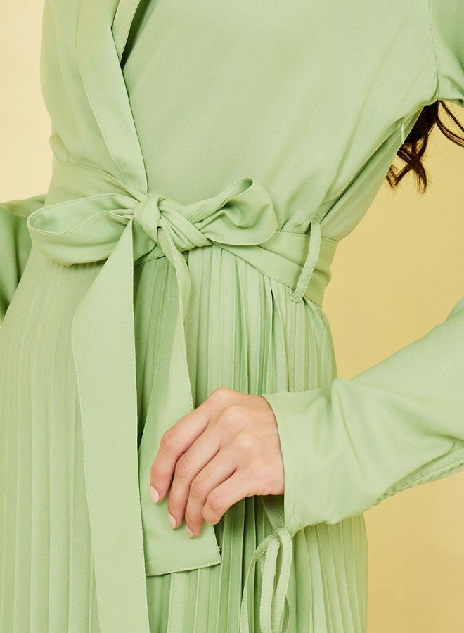 ستايلي فستان طويل بنمط لف - Image 3