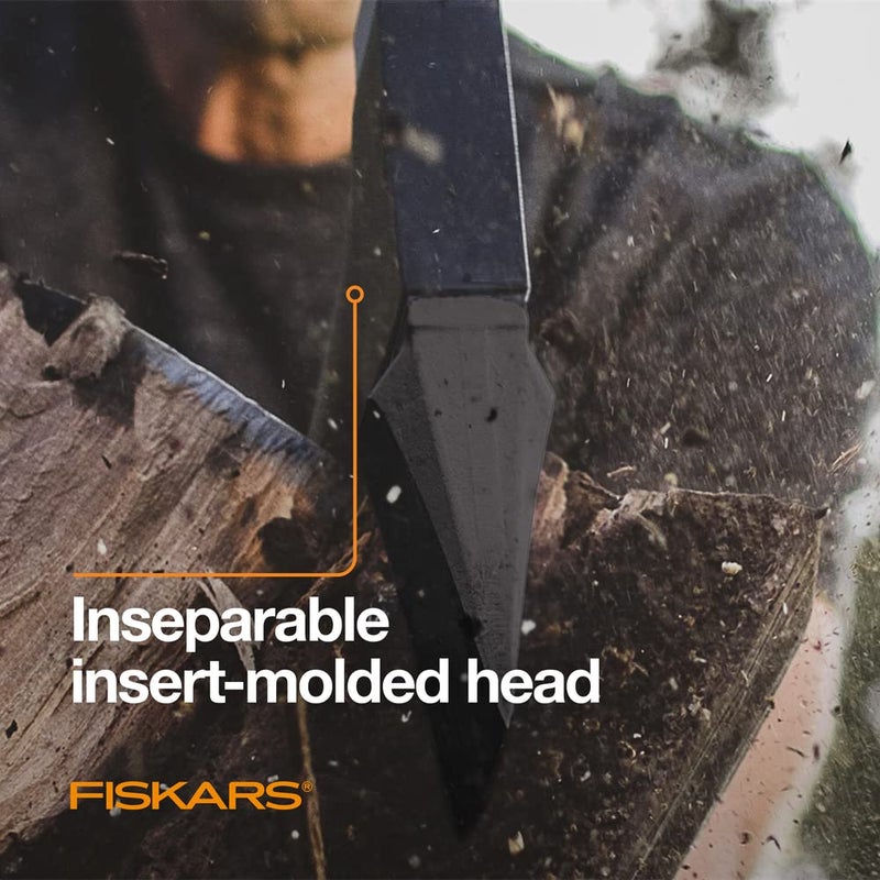Fiskars X11 Splitting Axe Hatchet, 17" Tree Branch Cutter and Wood Axe for Small Logs with Shock-Absorbing Handle - Image 3