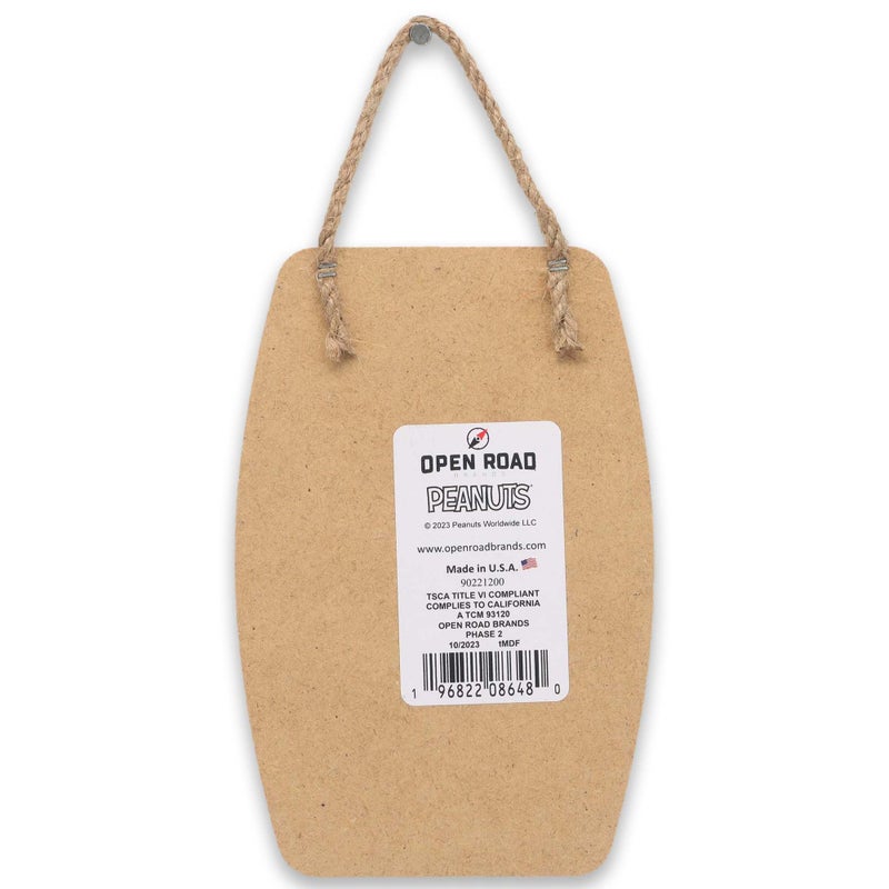 Open Road Brands Peanuts Snoopy and Woodstock Merry Christmas Hanging Wood Wall Decor - Fun Snoopy Christmas Decoration for Home - Image 3