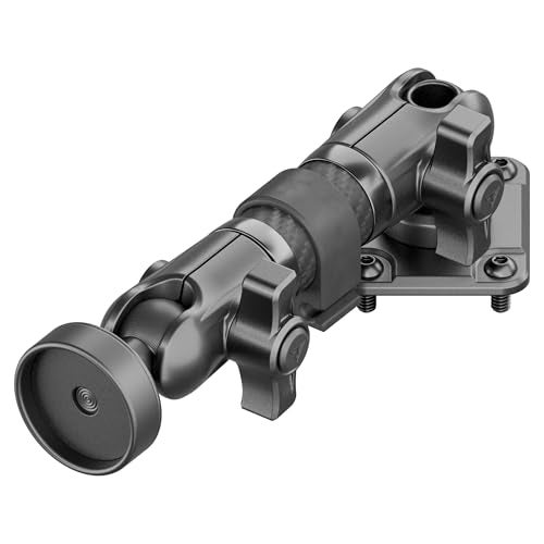 Tackform All Metal Dash Mount Magnetic CB Microphone Holder Compatible with 2024 – 2025 Jeep Wrangler JL, 4xe, & Gladiator JT | Carbon Fiber Arm | Compatible with Midland MXT275 and MXT575 | Black - Image 1