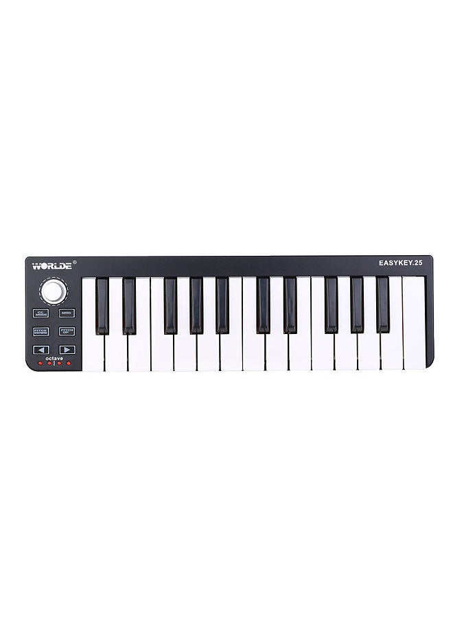 WORLDE - Easykey.25 Portable Keyboard Mini 25-Key USB MIDI Controller - Image 1