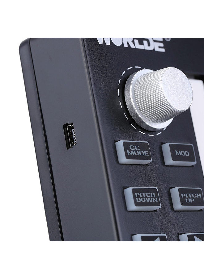 WORLDE - Easykey.25 Portable Keyboard Mini 25-Key USB MIDI Controller - Image 1