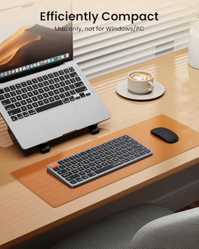ProtoArc Bluetooth Keyboard for iPad K90A Backlit Compact Wireless Keyboard for Mac MultiDevice Low Profile Rechargeable Compatible with MacBook ProAirNeo iMac Not for Windows Space Gray - Image 3