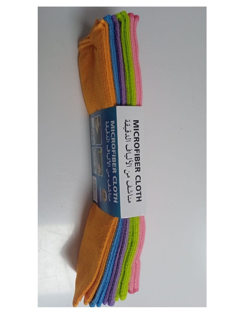 10 Pcs Microfiber Cleaning Cloth Set Multicolor - Image 2