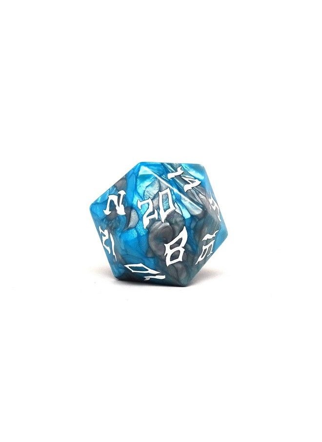 Easy Roller Dice Co. Giant 48Mm Plastic D20 Dice Dice Of The Giants Series Huge 20 Sided Dice (Frost Giant)  - Image 2