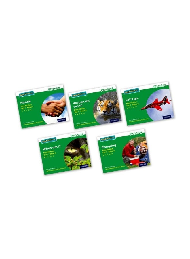 شركة ريد رايت - مجموعة الصوتيات، 1 حزمة غير روائية باللون الأخضر مكونة من 5 قطع - Image 1