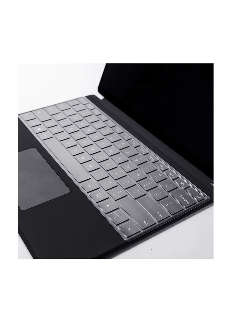Generic Keyboard Cover Protector for Microsoft 2024 Surface Pro (11th Edition Copilot+ PC)/Pro 10/ Pro 9/ Pro 8/ Pro X, US English Layout, Ultra Thin Protective High Transparency TPU Keyboard Skin Film  - Image 1