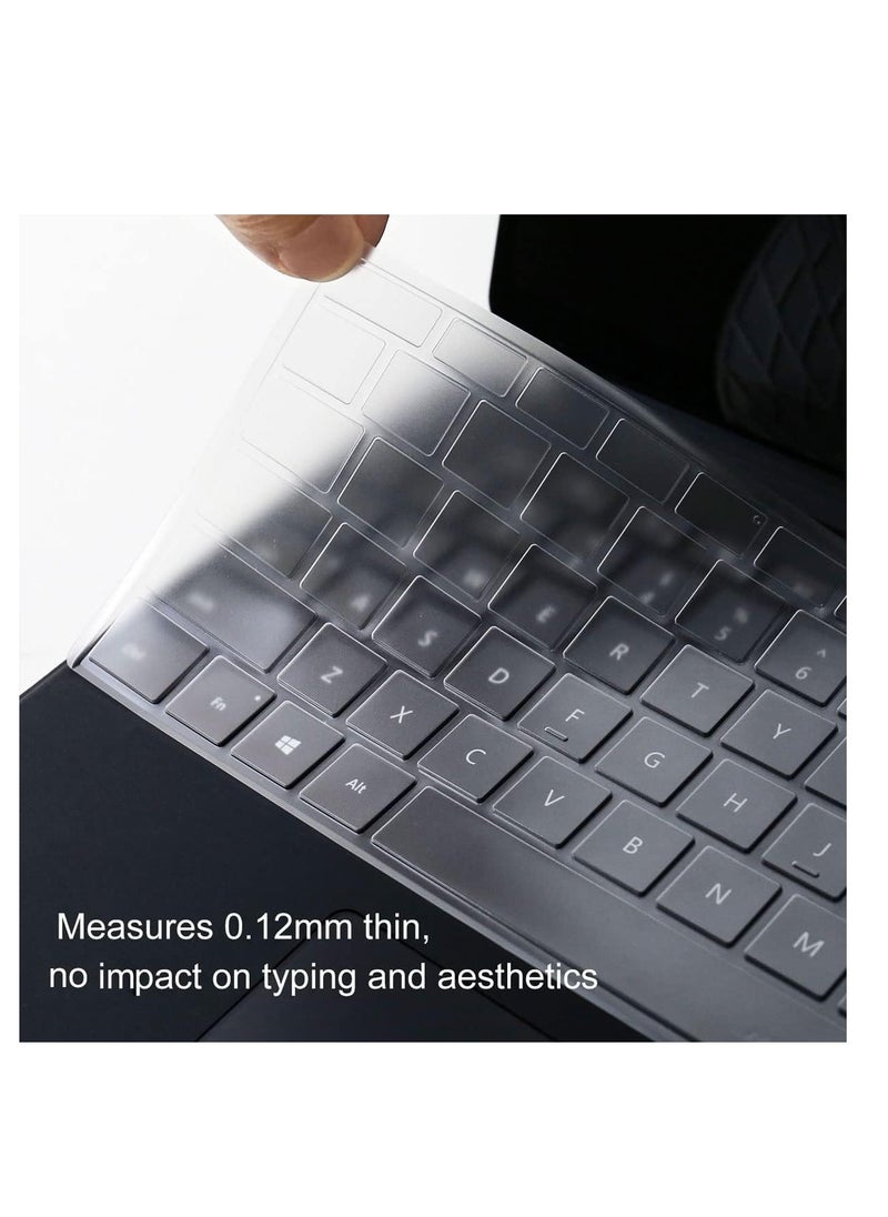 Generic Keyboard Cover Protector for Microsoft 2024 Surface Pro (11th Edition Copilot+ PC)/Pro 10/ Pro 9/ Pro 8/ Pro X, US English Layout, Ultra Thin Protective High Transparency TPU Keyboard Skin Film  - Image 3