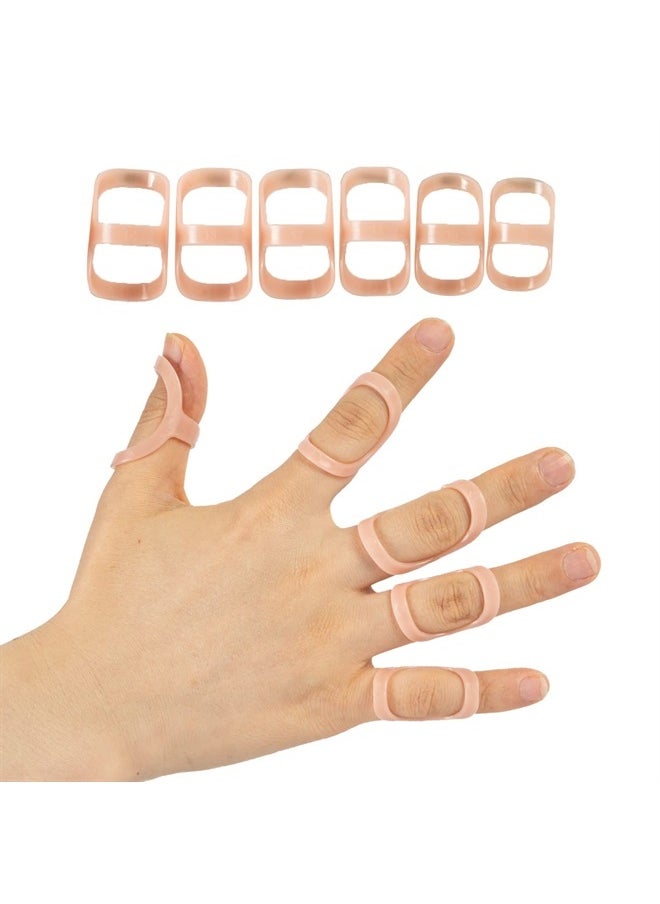 GHORTHOUD 6 Pcs Finger Splints - Finger Splint Kit for Arthritis, Mallet Finger - Thumb Splint, Trigger Finger Splint For Thumb, Middle, Pinky or Ring Finger (Sizes 10, 11, 12)  - Image 1