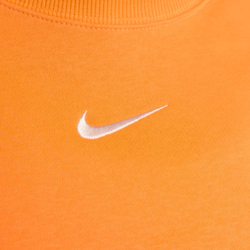 Nike Orange Women's Sportswear Phoenix Fleece Sweatshirt for Women | Best Price UAE