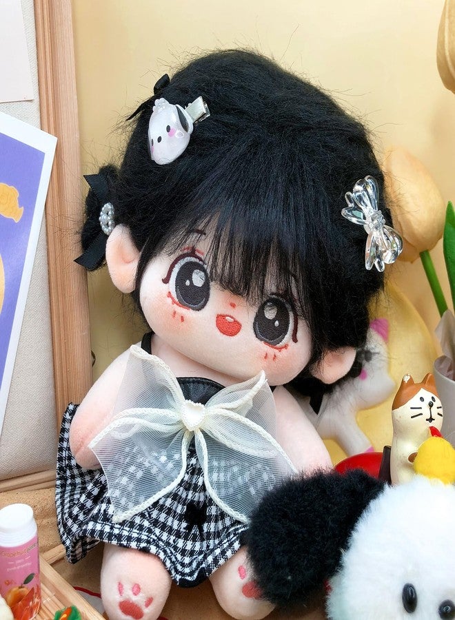 CALEMBOU Plush Doll, 20cm Cotton Doll with Skeleton, Cute Anime Plushies Soft Stuffed Dress Up Doll, Kawaii Plush Toys Rag Dolls with Clothes Gift for Girls(Doll&Clothes-XiaoWanzhi-A) - Image 2