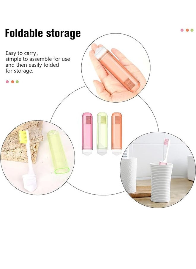 Generic - 3pcs Travel Toothbrush, Travel Toothbrush Set, Mini Toothbrush, Portable Toothbrush, Travel Size Toothbrush, Toothbrush Travel,Toothbrush Individually Wrapped For Travel Camping School Home Supplies - Image 1