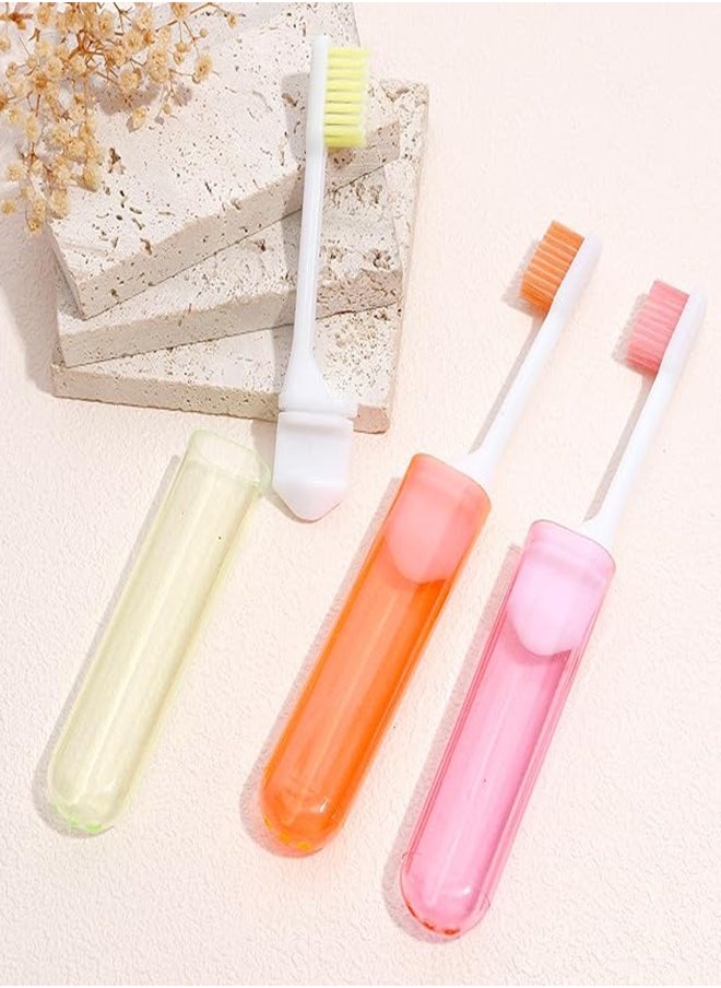 Generic - 3pcs Travel Toothbrush, Travel Toothbrush Set, Mini Toothbrush, Portable Toothbrush, Travel Size Toothbrush, Toothbrush Travel,Toothbrush Individually Wrapped For Travel Camping School Home Supplies - Image 1