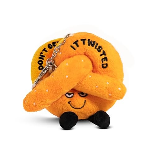 Punchkins Bag Keychains, Plush Accessory and Hanging Decoration for Purse, Handbag, Backpack, Funny Meme Gift (Bites Pretzel - Twisted) - Image 4