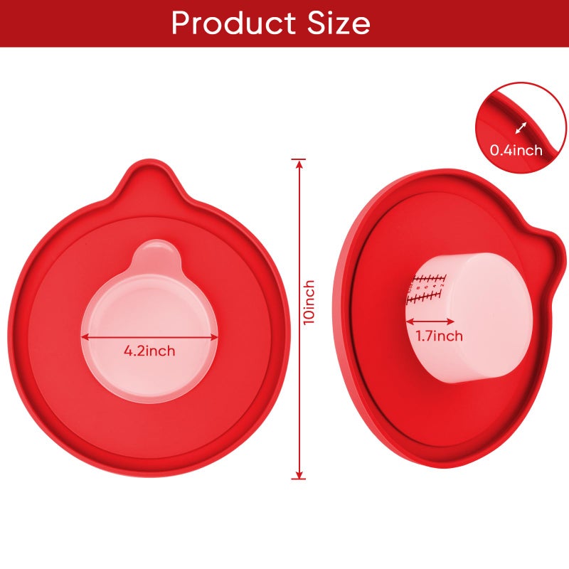 Kitwanda Glass Bowl Compatible With KITCHENAID Stand Mixer,5QT,With Red Lid Compatible with Artisan 5KSM125, 5KSM150, 5KSM175, 5KSM7580, KSM150, RRK150 and More Models for Simple Attachment - Image 3