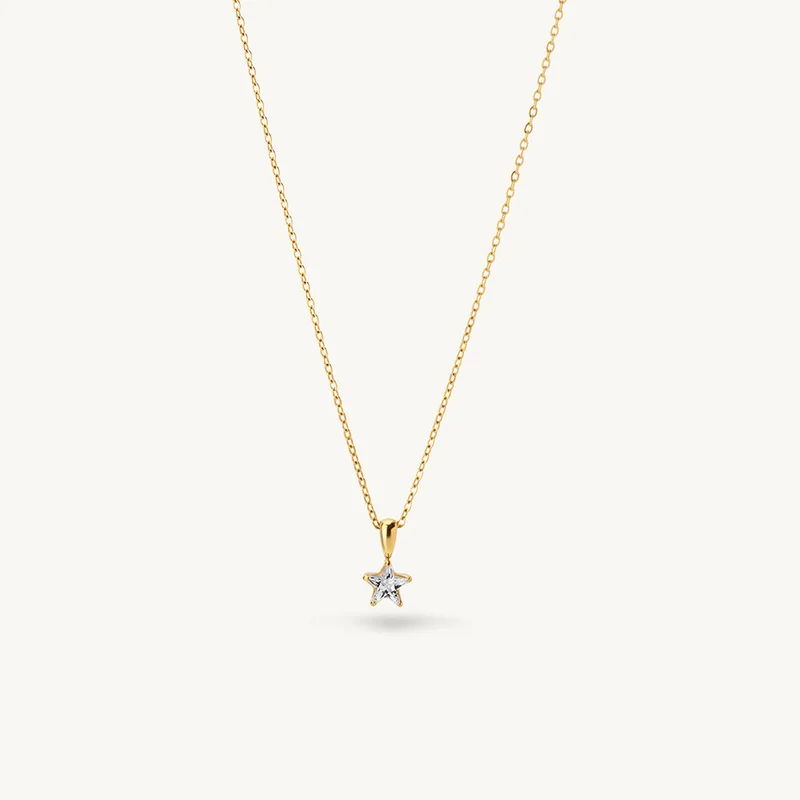 Palmonas PALMONAS Mini Star Charm Pendant Necklace for Women | 18K Gold Plated, Waterproof & Anti-Tarnish