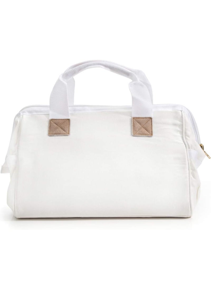 Dickies Dickies 16Inch Durable Canvas Work Bag for Painters Carpenters and Builders HeavyDuty Zipper Reinforced Handles Exterior Pockets White  - Image 2