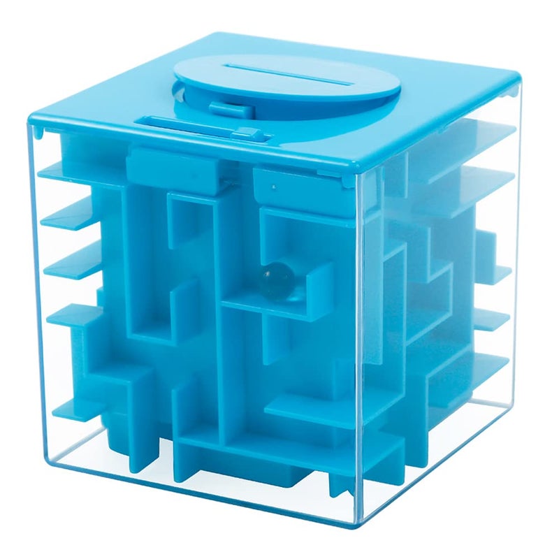 ThinkMax Money Maze Puzzle Box for Kids and Adults Perfect Money Holder Maze Puzzle Gift Box Blue - Image 2