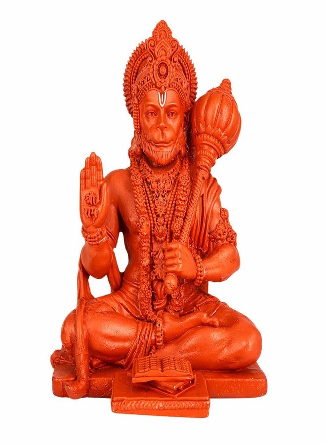 Karigaari India Bajrangbali Hanuman Idol for Car Dashboard | Lord Hanuman Ji Murti with Gada | Small Hindu God Religious Showpiece for Car, Home & Office Decor - Image 1