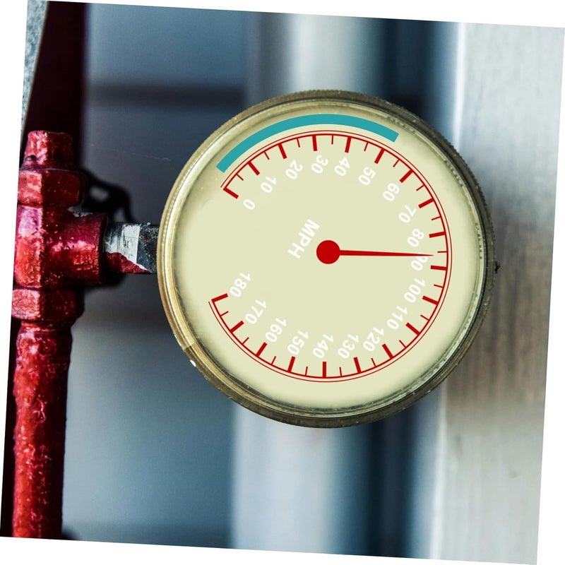 TIDTALEO 10 Sheets Pool Filter Pressure Gauge Reflective Adhesive Stickers Decals - Image 5