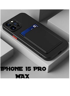 ZOOMEE Protective Shockproof Card Slot Camera Protection Case Cover For iPhone 15 Pro Max 6.7'' Back  - Image 1