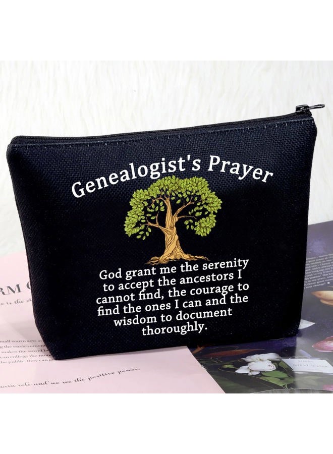 MEIKIUP Funny Genealogist Cosmetic Bag Family Researcher Gift Genealogist's Prayer for Historian Researcher Genealogy, Genealogist Bag - Image 5
