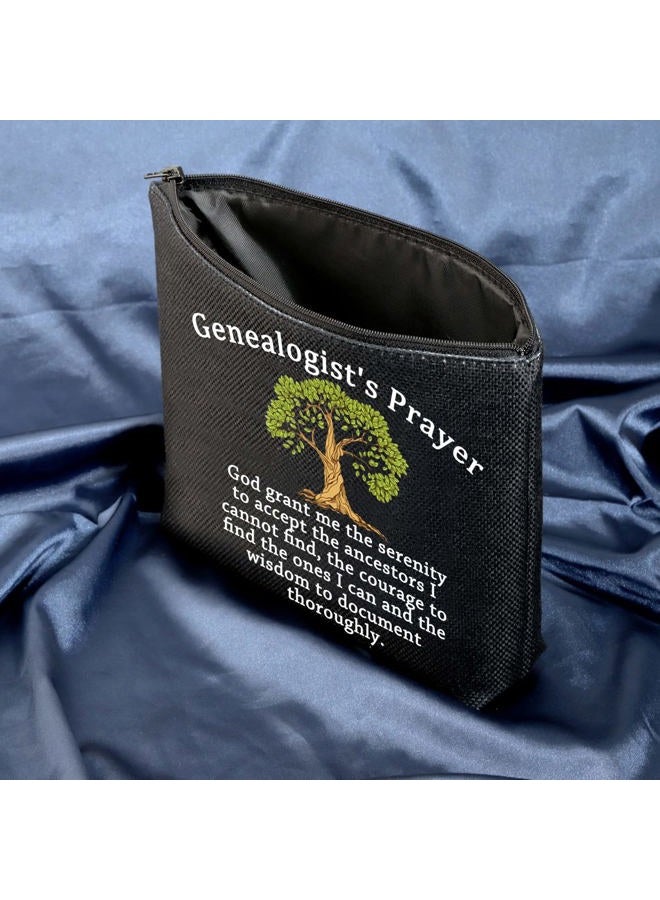 MEIKIUP Funny Genealogist Cosmetic Bag Family Researcher Gift Genealogist's Prayer for Historian Researcher Genealogy, Genealogist Bag - Image 3